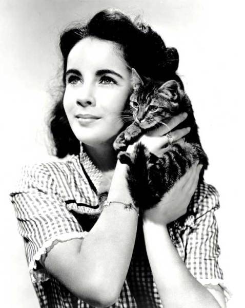 mothgirlwings Elisabeth Taylor and a little friend c early 1940s