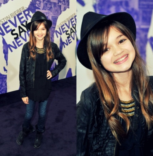 Ciara Bravo at the premiere of'Never Say Never 3D'