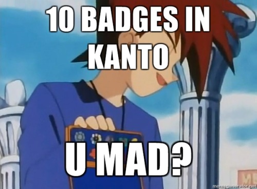 Tagged: pokemon, gary oak, badges, kanto, .