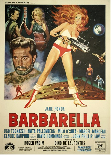 Barbarella 1968 Italian Movie Poster an unforgettable film and Jane Fonda