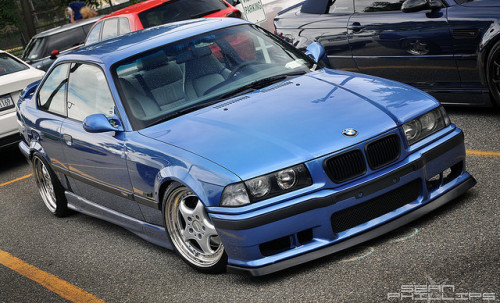 Bimmers Blue BMW M3 E36 Coupe via carpr0n 