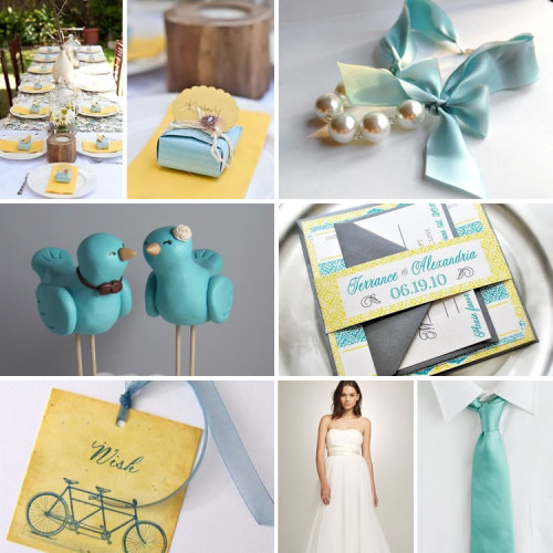 tagged as wedding inspiration board teal gold yellow white