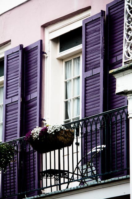 ~ “Purple Balcony in the French Quarter” by Rebecca Plotnick Photography