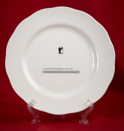 royal wedding plate. themed royal wedding plate