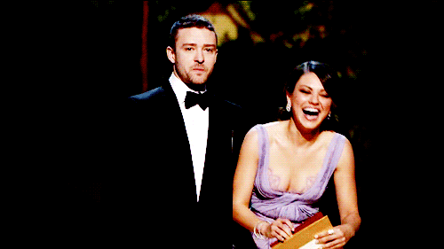 justin timberlake and mila kunis oscars. #Mila Kunis #Oscars #Justin