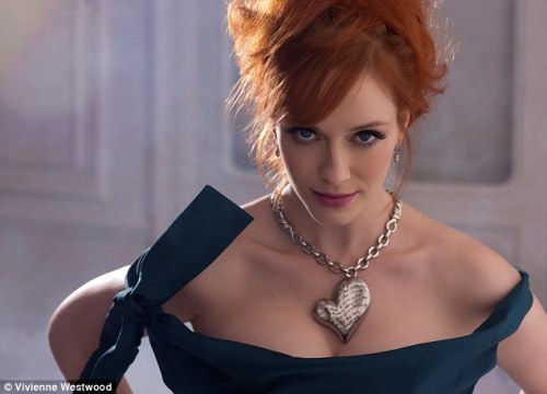 Christina Hendricks as the new face of the Palladium jewelry collection 