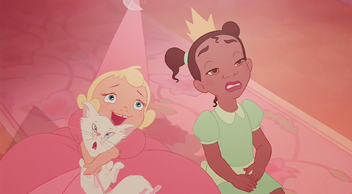 the princess and the frog tiana and charlotte. Young Charlotte: [to Tiana]