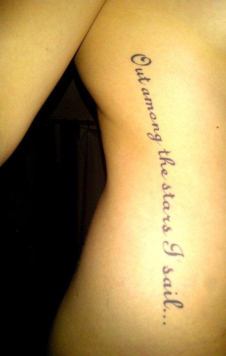 My lovely SnapeQuote tattoo on my underarm Just got it done yesterday