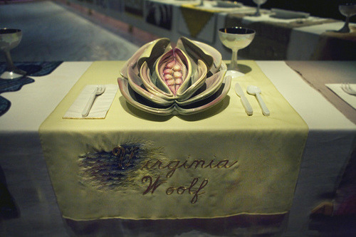 Virginia Woolf Place Setting from The Dinner Party by Judy Chicago