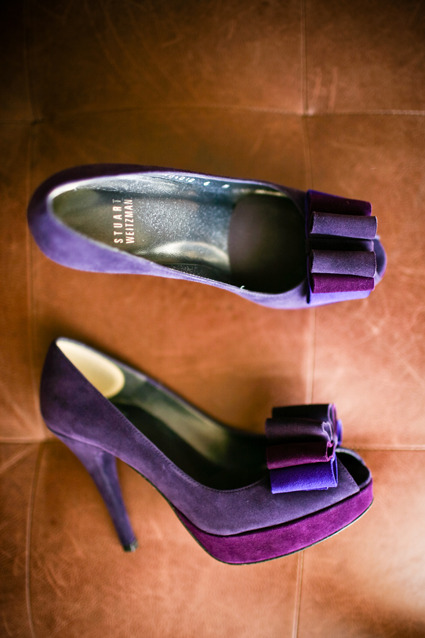 I was just thinking today that my wedding shoes will be purple 
