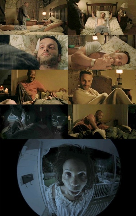 Rick Grimes tied to a bed be still my heart