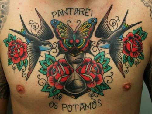 Chest tattoo by Heinz Psycho Posted Mon March 21st 2011 at 709am