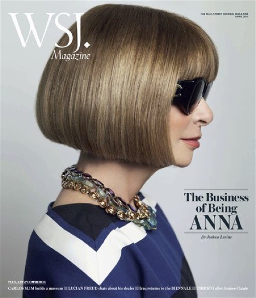 anna wintour wsj. [Anna Wintour on the cover the