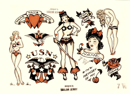 Sailor Jerry Tattoo Flash