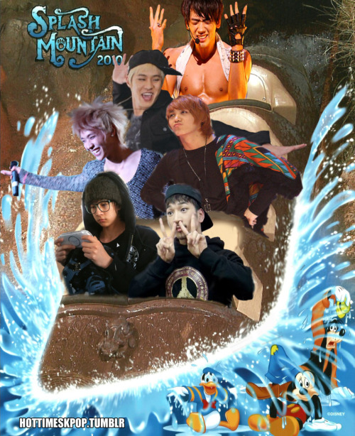 Rain takes the boys to Disneyworld. Created by hottimeskpop.