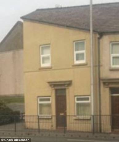 house that looks like hitler swansea. They call it the Hitler house!