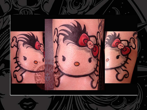 Bad Ass Hello Kitty Tattoo by