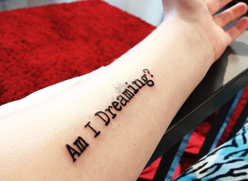 Not exactly a literary tattoo