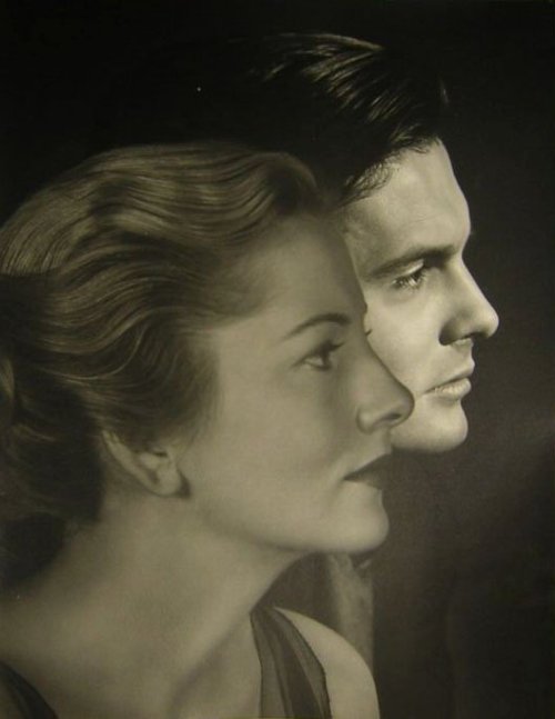 Joan Fontaine with Louis Jourdan in Letter from an Unknown Woman 1948