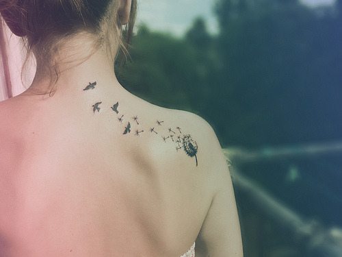 dandelion tattoo. my dandelion tattoo (by