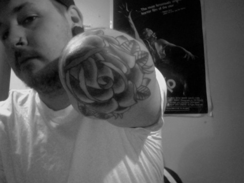 tags tattoo sleeve guy black and white tattoos submission