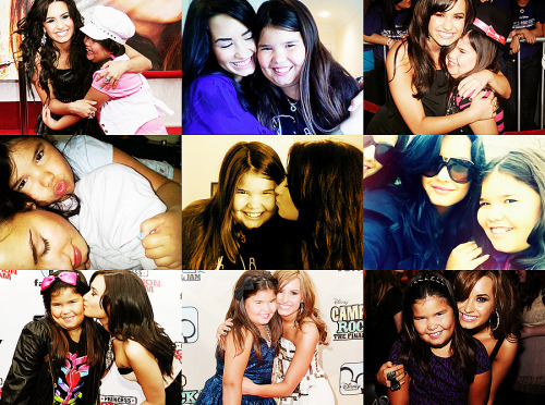 &#8220;A picture of my little sister, on my little bulletin board, was one of the main things that kept me going. I just kept thinking, &#8216;OK, set this example for your little sister.&#8217;&#8221; -Demi on Madison&#8220;Demi is the best sister in the whole world. She is just so nice and gives me advice. She’s an amazing sister and I couldn’t have a better one!&#8221; -Madison on Demi