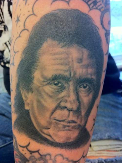 Johnny Cash by Jay decator Tattoo by Jay Passage Johnny Cash by Jay
