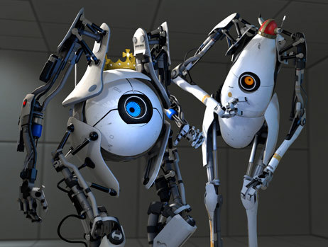 portal 2 robots. in Portal 2. Robots never