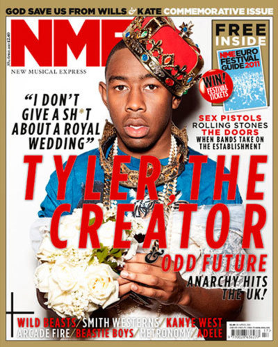 nme front cover. Tyler is On The Cover Of The