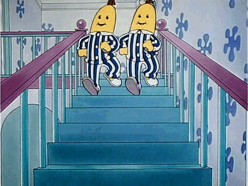
Bananas, de pijamas, de descendo as escadas…♫♫♫
