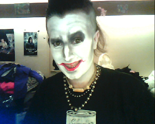 joker face makeup. Tags: face paint costume me i