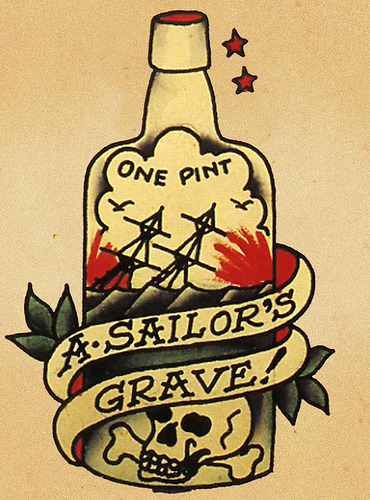 Tagged a sailor 39s grave sailor jerry sailor jerry tattoo booze 