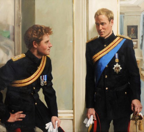prince harry and william painting. Prince William. Prince Harry.