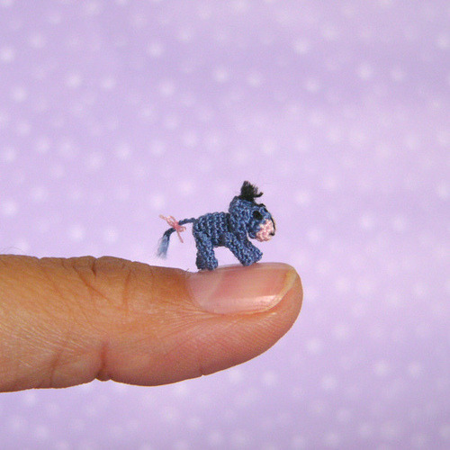 The smallest Eeyore ever! (by MUFFA Miniatures)