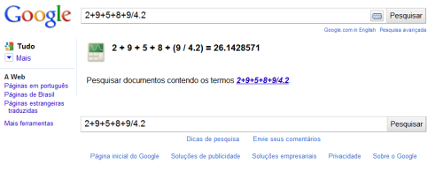 

Reblog se você não sabia que o google também fazia contas matemáticas!


Adeus calculadora!


