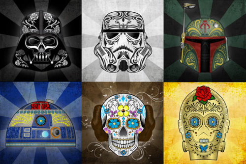day of dead art tattoos. Star Wars Day Of The Dead art