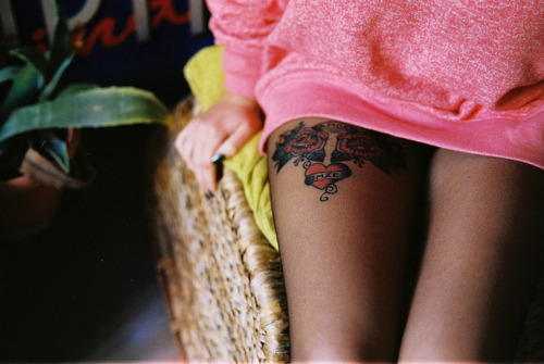Tags tattoo tattoos leg thigh rose tattoo stockings woman girl View Notes