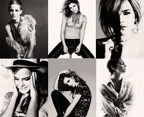 Emma Watson black and white photoshoot pictures 10 months ago 191 notes