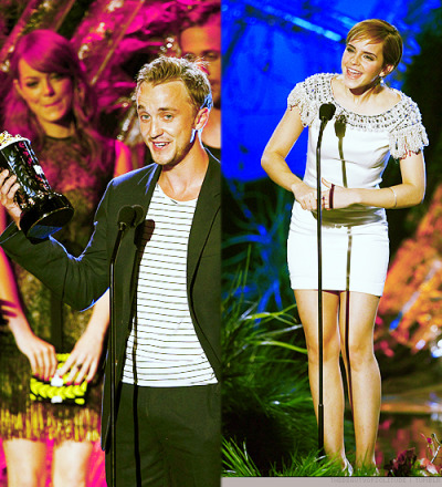 tom felton and emma watson mtv movie awards 2011. Tom Felton amp; Emma Watson - MTV