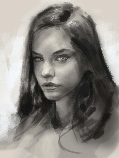 portrait drawing tutorial. Quick portrait from this