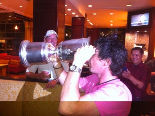 rory mcilroy us open trophy. 14 Notes. Rory McIlroy chugs