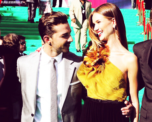 
Rosie Huntington Whiteley and Shia LaBeouf&#160;: Transformers 3; Dark of the Moon Photo Call and Premiere in Moscow
