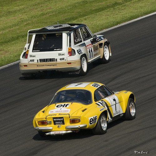 Renault 5 Turbo and Alpine A110 at 2009 Renault World Series Spa