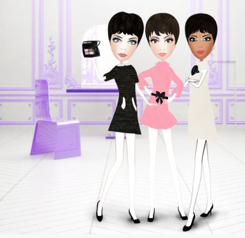 Now meet the Lancôme doll-eyes featuring the animated version of the models.