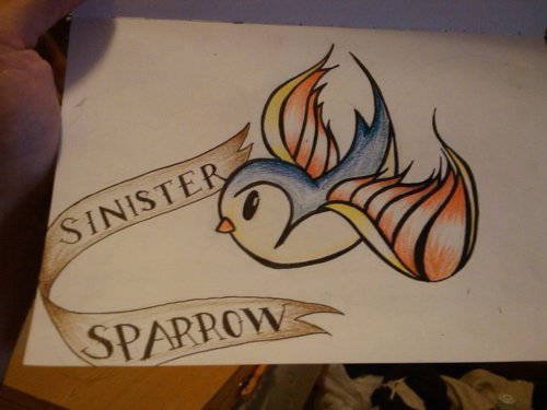 Tags Sparrow Tattoo Lettering