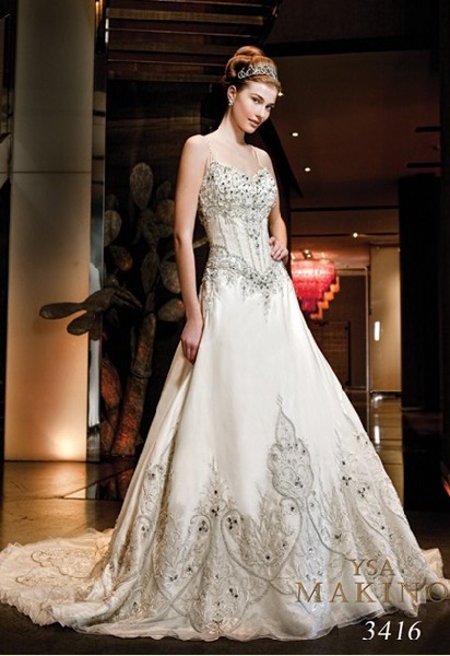Filed under fashion wedding dress bling embroidery