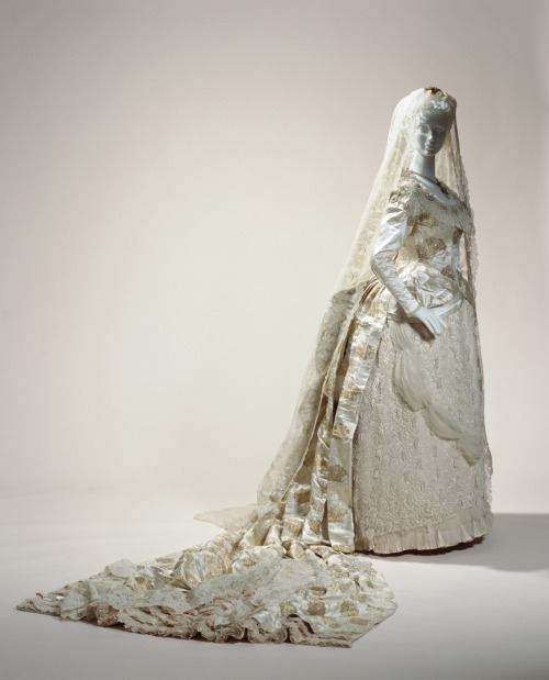 Wedding dress ca 1882 From the Kyoto Costume Institute Wedding dress ca