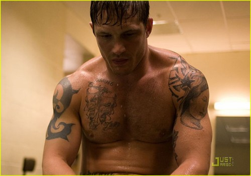 Tom Hardy is covered in tats