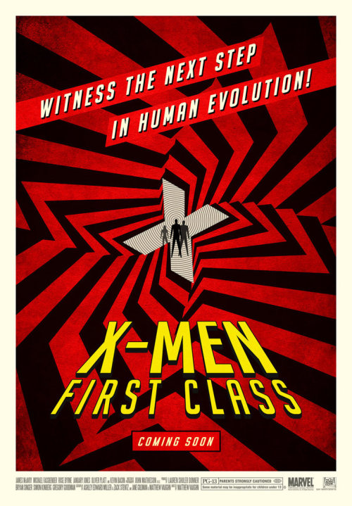 XMen First Class minimal movie poster by Piotr