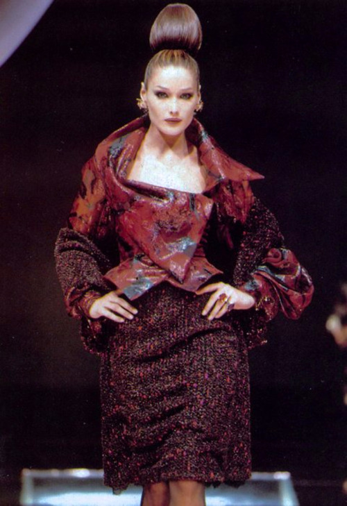 Carla Bruni, Christian Dior by Gianfranco Ferre F/W 1995 Haute Couture